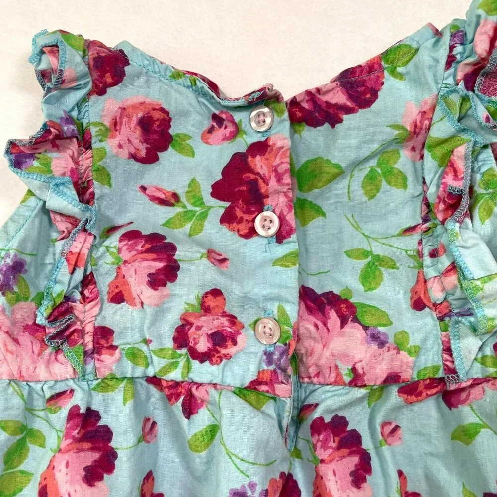 Ruffle Butts Floral Bubble Romper 18-24m One Piece - Picture 4 of 10